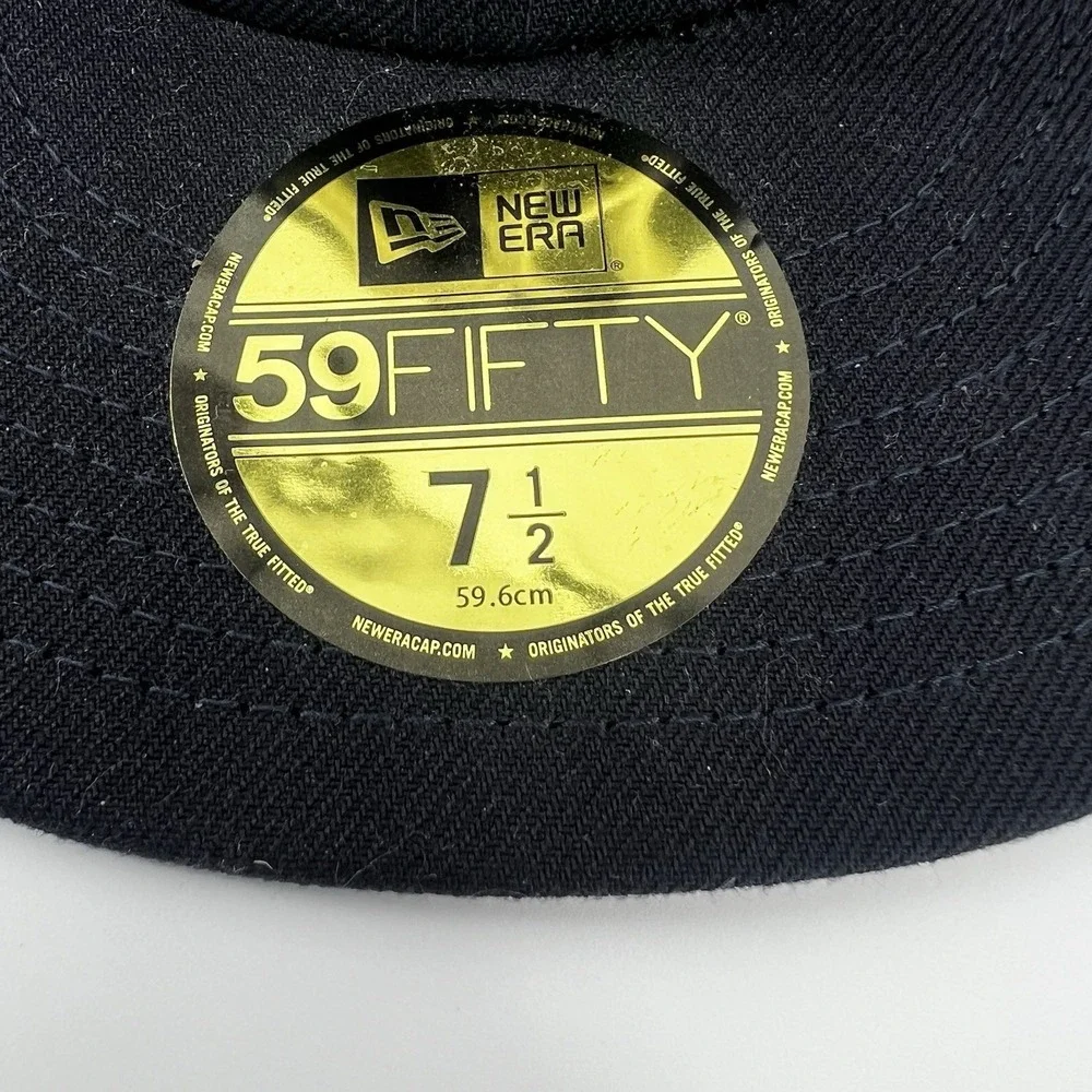 New Era 59FIFTY New York Yankees Fitted Hat 7 1/2 Pink UV World Series Patch MLB